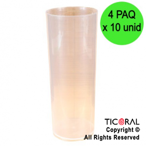 VASO TRAGO LARGO PP KV TRANSPARENTE 280CC (4 pack x 10 unid)